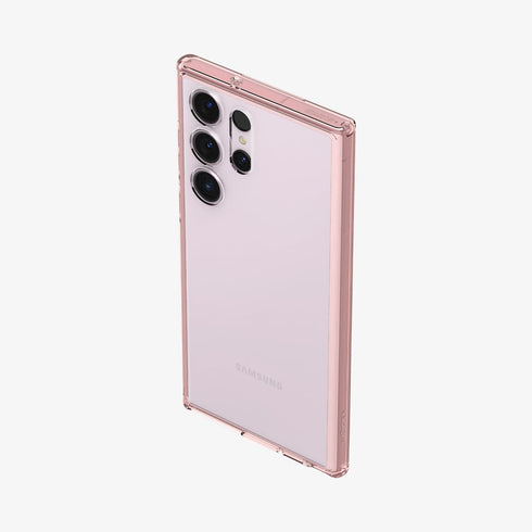 ACS05617 - Galaxy S23 Ultra Case Ultra Hybrid in crystal clear showing the back